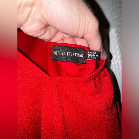 One shoulder mini dress / buckles - Picture 4 of 4